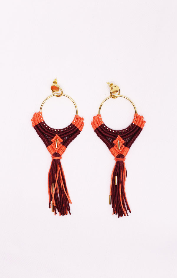 Turia Earring Coral